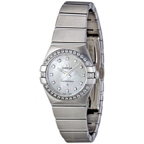 Omega Constellation Mother of Pearl Dial Steel Ladies Watch 123.15.24.60.55.001 watches