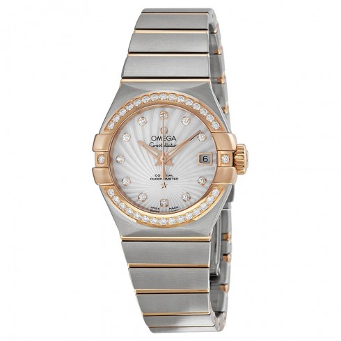 Replica Omega Constellation Mother of Pearl Diamond Dial Ladies Watch 12325272055001 Watch