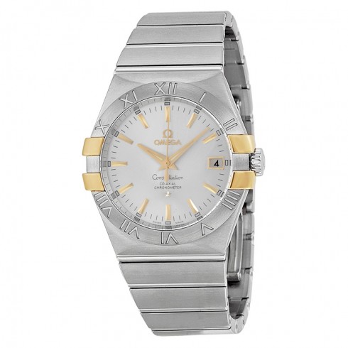 Omega Constellation Silver Dial Steel and Yellow Gold Ladies Watch 12320352002004 watches