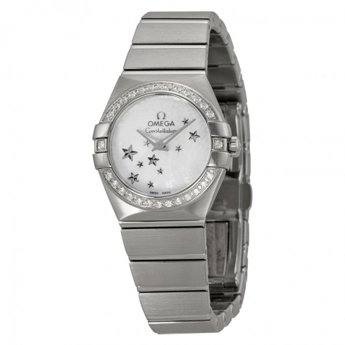 Omega Constellation Star Mother of Pearl Dial Stainless Steel Ladies Watch 12315246005003 watches