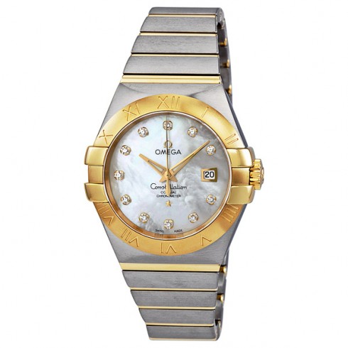 Omega Constellation White Mother of Pearl Steel Ladies Watch 123.20.31.20.55.002 watches