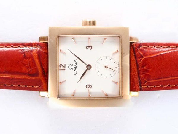 Omega De Ville Co-Axial Chronometer 516.53.25.00.02.001 Pink Dial Square Manual Winding Watch watches