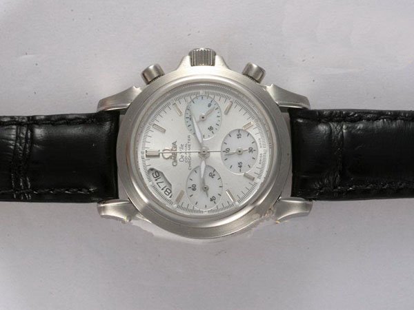 Omega De Ville CO-Axial Chronoscope 422.53.41.50.04.001 31mm Quartz Chronograph White Dial Watch watches
