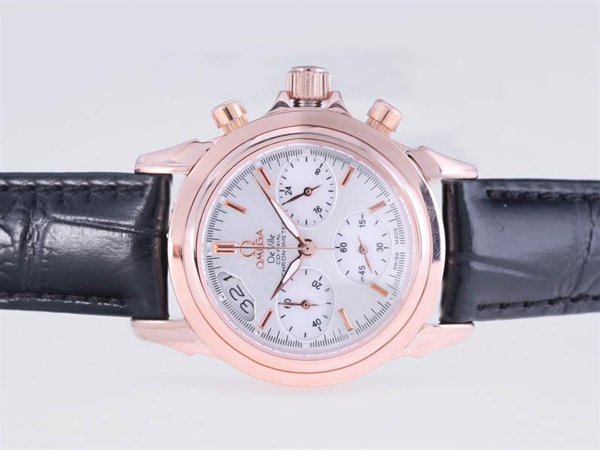 Omega De Ville CO-Axial Chronoscope 422.53.41.50.04.001 Round Quartz Chronograph Midsize Watch watches
