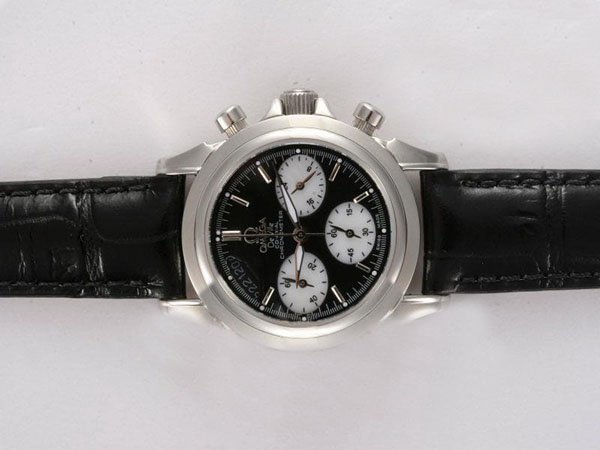 Omega De Ville CO-Axial Chronoscope 4850.50.31 Quartz Chronograph Midsize Round Watch watches