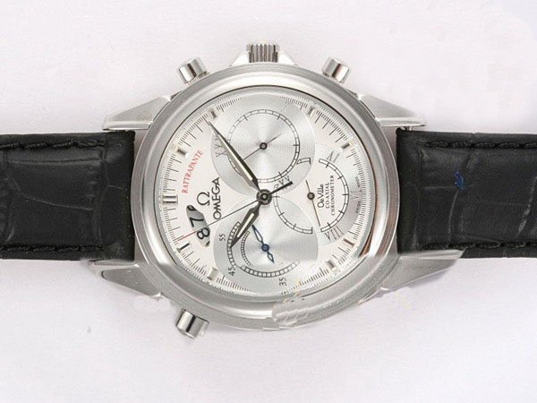 Omega De Ville Co-Axial Rattrapante 4848.40.31 Midsize Round Automatic Watch watches