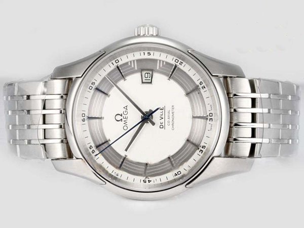 Omega De Ville Hour Vision 431.30.41.21.02.001 Stainless Steel Case White Dial Watch watches