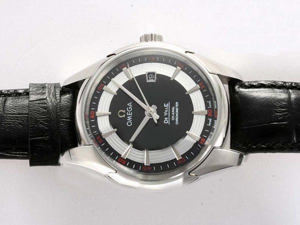 Replica Omega De Ville Hour Vision 431.33.41.21.01.001 Black Stainless Steel Strap Black Dial 41mm Watch Watch