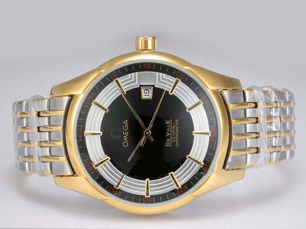Omega De Ville Hour Vision 431.60.41.21.13.001 Black Dial Automatic Watch watches