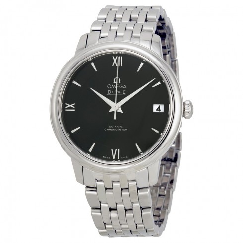 Omega De Ville Prestige Automatic Black Dial Stainless Steel Ladies Watch 42410332001001 watches