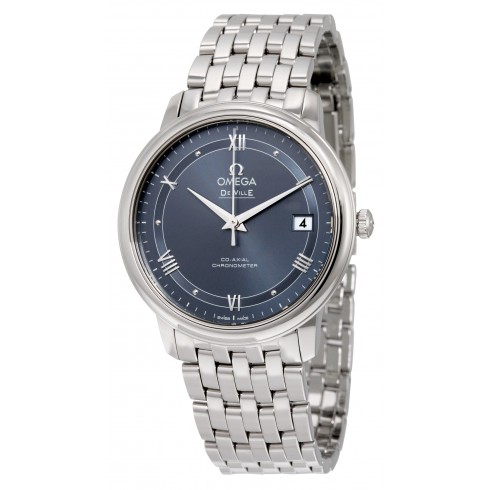 Omega De Ville Prestige Blue Dial Stainless Steel Automatic Men's Watch 424.10.37.20.03.002 watches