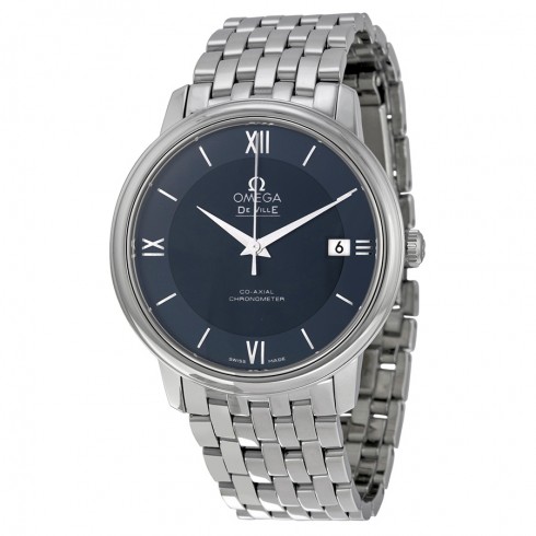 Omega De Ville Prestige Blue Dial Stainless Steel Men's Watch 424.10.37.20.03.001 watches