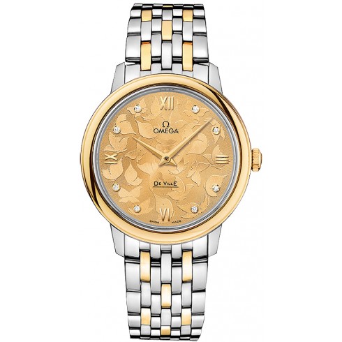 Omega De Ville Prestige Butterfly Champagne with diamonds Dial Ladies Watch 424.20.33.60.58.001 watches