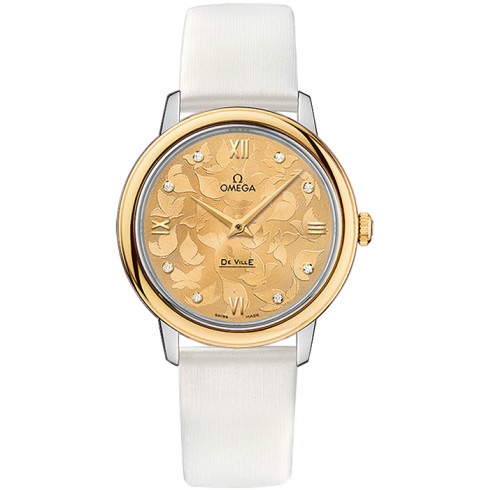Omega De Ville Prestige Butterfly Champagne with Diamonds Dial Ladies Watch 424.22.33.60.58.001 watches