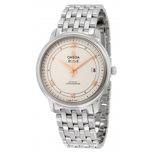 Omega De Ville Prestige Silver Dial Stainless Steel Automatic Men's Watch 424.10.37.20.02.002 watches