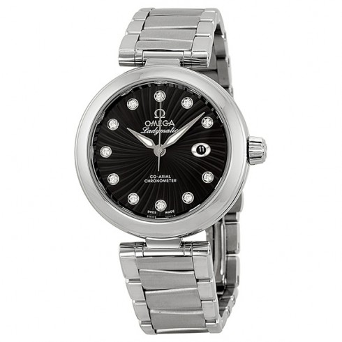 Omega DeVille Ladymatic Diamond Automatic Black Dial Ladies Watch 425.30.34.20.51.001 watches