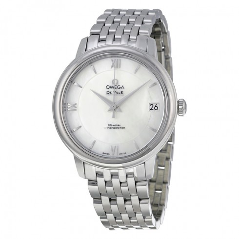 Omega DeVille Prestige Mother of Pearl Dial Stainless Steel Automatic Ladies Watch 42410332005001 watches