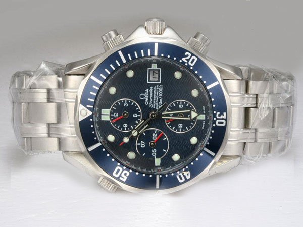 Omega Seamaster 300 M Chrono Diver 2225.80.00 42mm Blue Dial Automatic Watch watches