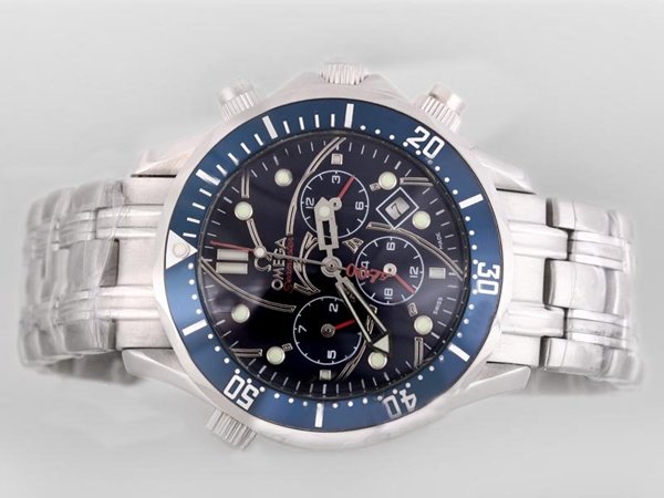 Omega Seamaster 300 M Chrono Diver 2594.52.00 Black Dial Automatic Round Watch watches