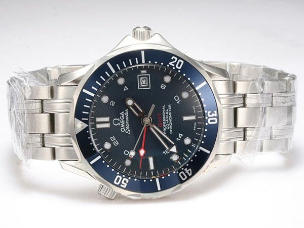Omega Seamaster 300 M GMT 2535.80.00 Automatic Blue Dial Round Watch watches