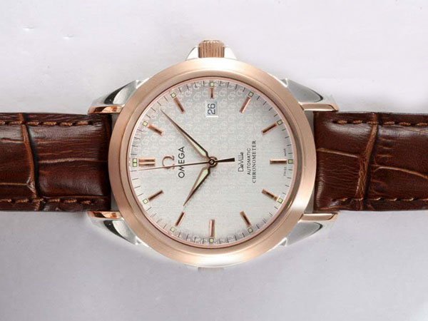 Omega Seamaster Aqua Terra Annual Calendar 231.13.43.22.02.001 Rose Gold Case Round Midsize Watch watches