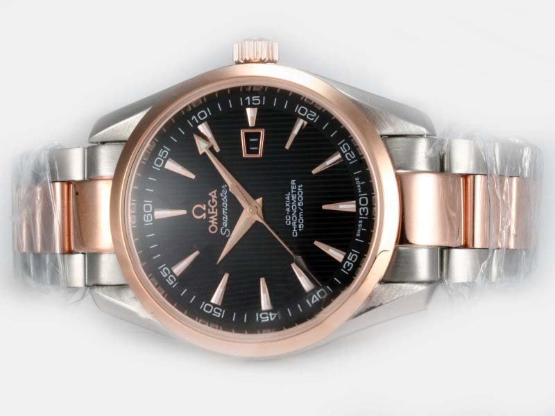 Omega Seamaster Aqua Terra Annual Calendar 2502.34.00 Round Black Dial Watch watches