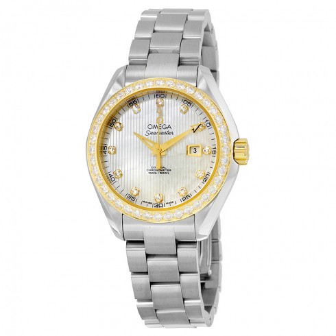 Omega Seamaster Aqua Terra Automatic Mother of Pearl Dial Ladies Watch 23125342055004 watches
