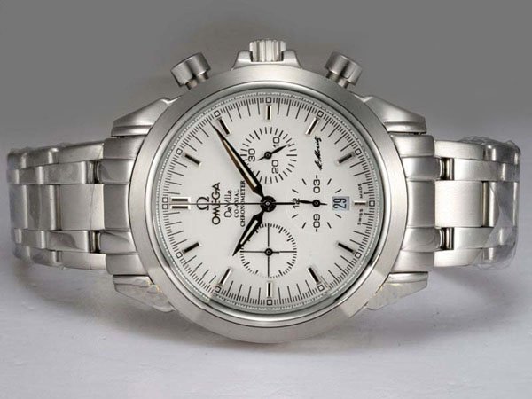Omega Seamaster Aqua Terra Big Size Chronograph 2512.52.00 White Dial Round Quartz Chronograph Watch watches