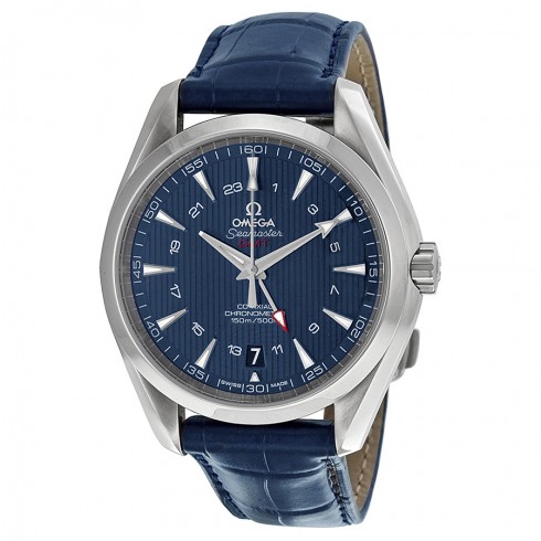 Omega Seamaster Aqua Terra Blue Dial GMT Men's Watch 23113432203001 watches