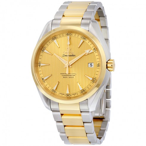 Omega Seamaster Aqua Terra Steel and 18k Yellow Gold Automatic Men's Watch 23120422108001 watches