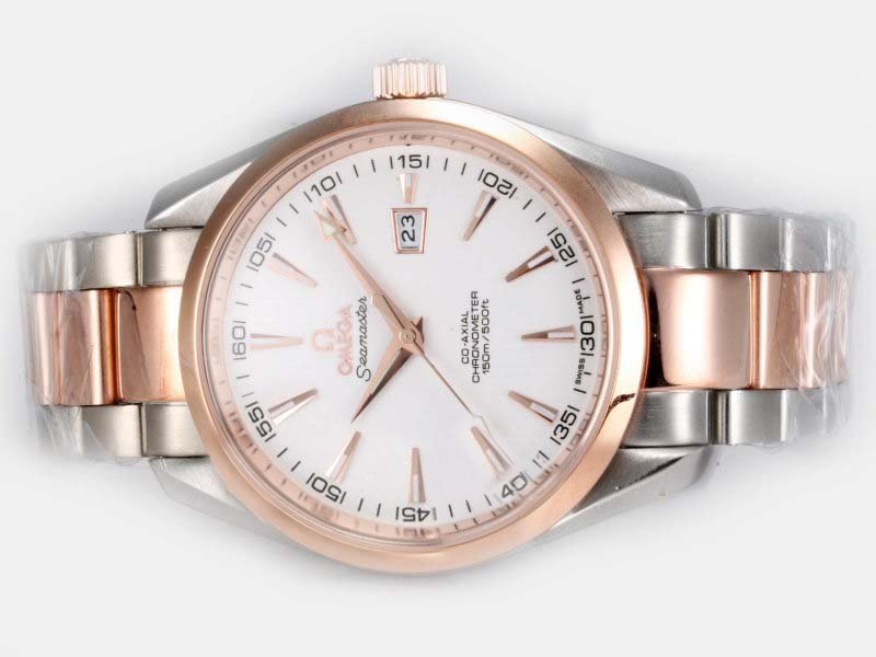 Omega Seamaster Aqua Terra Chronometer 2303.30.00 Rose Gold Bezel Rose Gold Case Midsize Watch watches