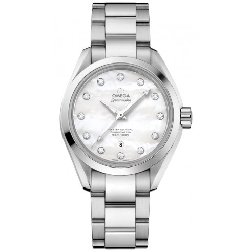 Omega Seamaster Aqua Terra Mother-of-Pearl Diamond Dial Ladies Watch 231.10.34.20.55.002 watches