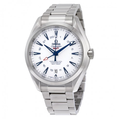 Omega Seamaster Aqua Terra Automatic GMT White Dial Titanium Men's Watch 23190432204001 watches