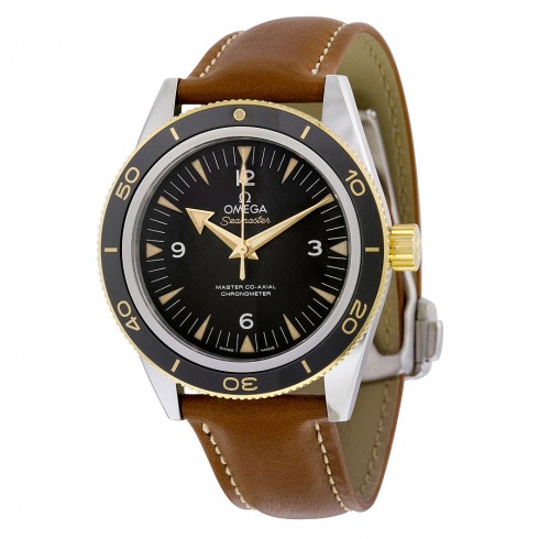 Omega Seamaster Automatic Black Dial Brown Leather Men's Watch 233.22.41.21.01.001 watches