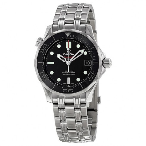 Omega Seamaster Automatic Black Dial Stainless Steel Unisex Watch 21230362001002 watches