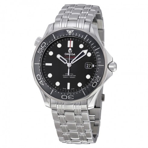 Omega Seamaster Black Dial Automatic Steel Men's Watch 212.30.41.20.01.003 watches