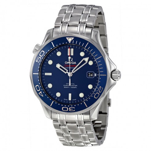 Omega Seamaster Blue Dial Automatic Stainless Steel Men's Watch 212.30.41.20.03.001 watches