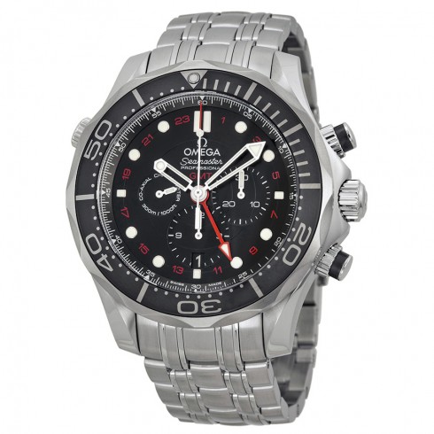 Omega Seamaster Diver Black Dial Chronograph Men's Watch 21230445201001 watches