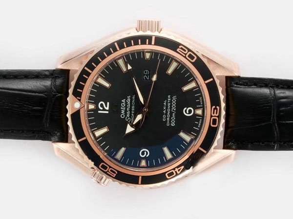Omega Seamaster Planet Ocean 222.63.42.20.01.001 Round Automatic Black Dial Watch watches