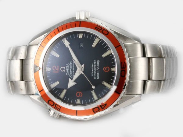 Omega Seamaster Planet Ocean 232.30.46.21.01.002 45.5mm Blue Dial White Stainless Steel Strap Watch watches