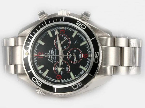 Omega Seamaster Planet Ocean Chrono 2210.51.00 Midsize Quartz Chronograph 45mm Watch watches