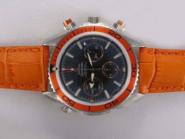 Omega Seamaster Planet Ocean Chrono 2918.50.38 Round Automatic Blue Dial Watch watches