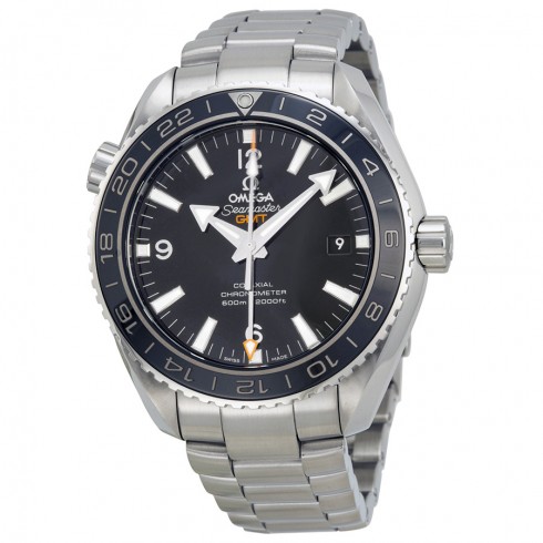 Omega Seamaster Planet Ocean GMT Black Dial Steel Men's Watch 23230442201001 watches