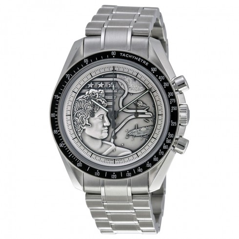Omega Speedmaster Apollo XVII Silver Embossed Dial Stainless Steel Men's Watch 311.30.42.30.99.002 watches