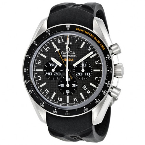 Omega Speedmaster Black Carbon Fibre Chonograph GMT Rubber Men's Watch 321.92.44.52.01.001 watches