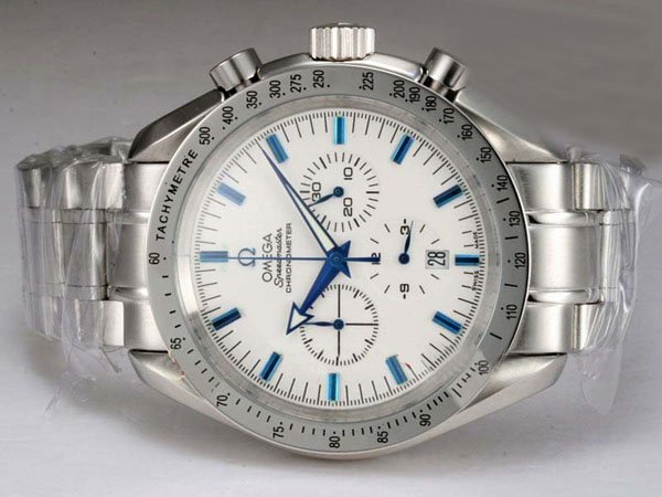 Omega Speedmaster Broad Arrow 321.10.42.50.02.001 White Dial 42mm Quartz Chronograph Watch watches