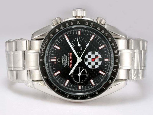 Omega Speedmaster Broad Arrow 3551.50.00 Black Dial Round Silver Stainless Steel Strap Watch watches