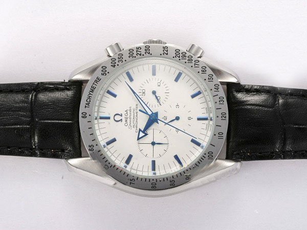 Omega Speedmaster Broad Arrow 3851.20.12 Automatic Round White Dial Watch watches