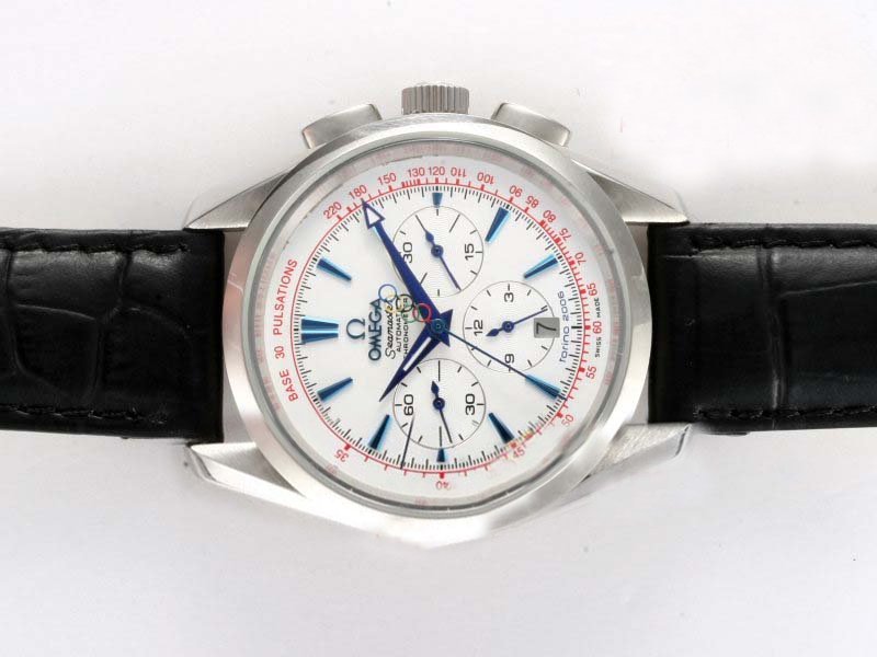 Omega Speedmaster Broad Arrow Rattrapante 3882.31.37 Automatic Round White Dial Watch watches