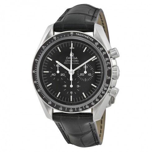 Omega Speedmaster Chronograph Black Dial Black Leather Men's Watch 311.33.42.30.01.001 watches